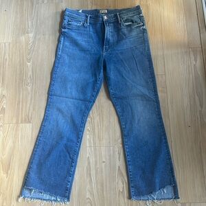 Mother Cropped Insider Fray Jean